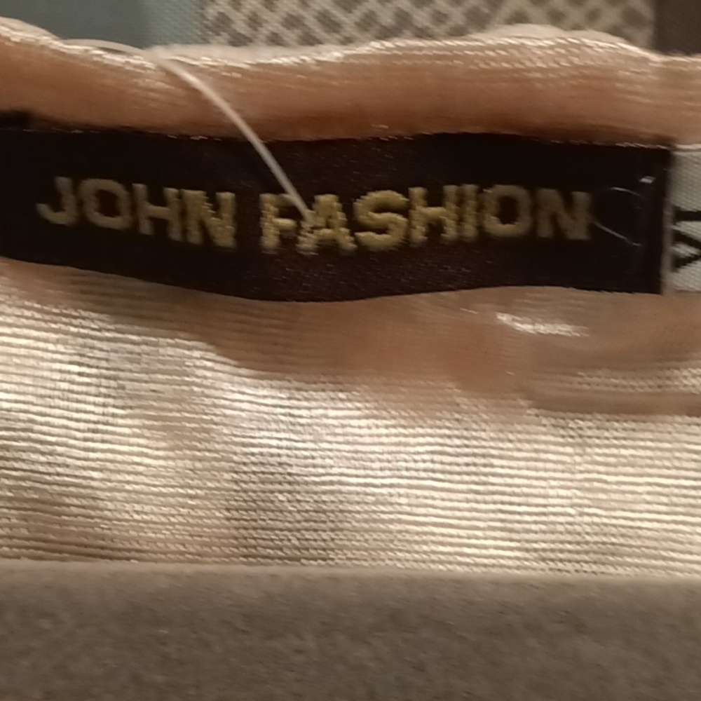 FINAL PRICE NWT JOHN FASHION pink crocheted flared sheer hem l/s blouse XL - Picture 4 of 9